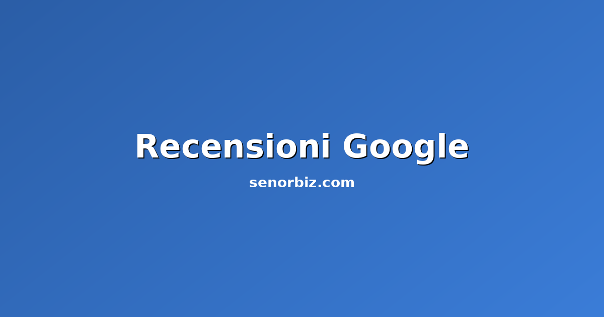 Schermata di recensioni Google con stelle a cinque punte